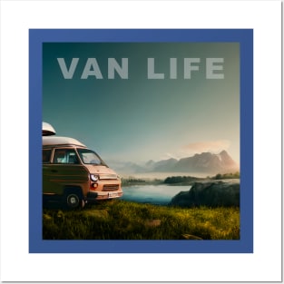 Van Life Camper RV Outdoors in Nature Posters and Art